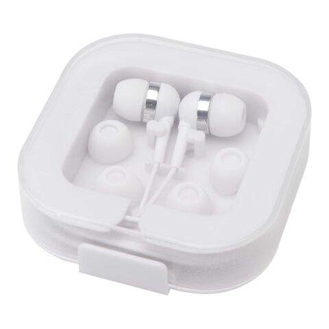 Écouteurs filaires type C Dofida avec étui de rangement en plastique recyclé Standard | Blanc | sans marquage | non disponible | non disponible