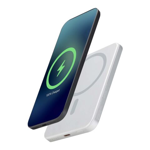 Batterie externe magnétique Avis 5000 mAh en aluminium recyclé RCS Argent