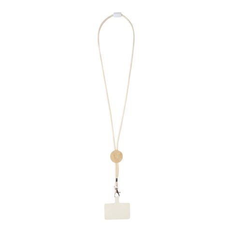 Tour de cou Adhab pour smartphone avec détails en bambou Standard | Blanc | sans marquage | non disponible | non disponible | non disponible