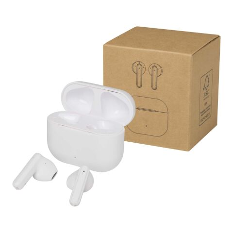 Oreillette Bluetooth® True Wireless Altais sans fil en plastique recyclé Standard | Blanc | sans marquage | non disponible | non disponible