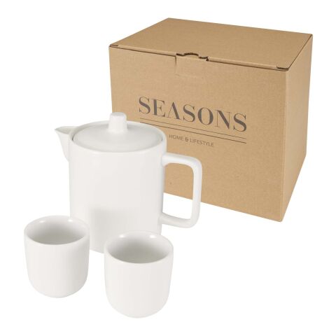 Service à thé avec théière et tasses Suki Standard | Blanc | sans marquage | non disponible | non disponible