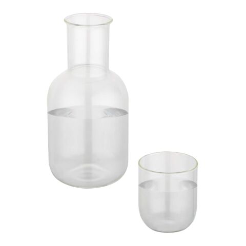 Ensemble carafe et tasse en verre Amelie Standard | Blanc | sans marquage | non disponible | non disponible