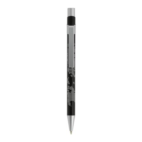 BIC® Metal Pro Stylo en métal noir | encre bleu | Sérigraphie 1 couleur | Corps-Arrière clip | 10.00 mm x 50.00 mm