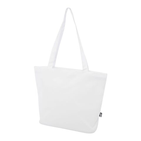 Sac shopping Panama de 20 L avec fermeture éclair recyclé certifié GRS Standard | blanc | sans marquage | non disponible | non disponible | non disponible