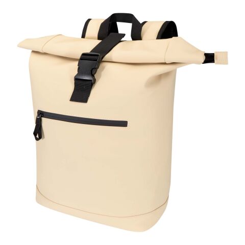 Sac à dos enroulable Resi Plus de 18 L et 15&quot; en matériaux recyclés certifiés GRS Standard | Oatmeal | sans marquage | non disponible | non disponible | non disponible