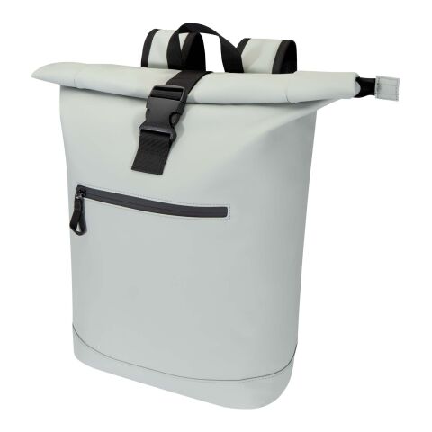 Sac à dos enroulable Resi Plus de 18&nbsp;L et 15" en matériaux recyclés certifiés GRS Gris | sans marquage | non disponible | non disponible | non disponible