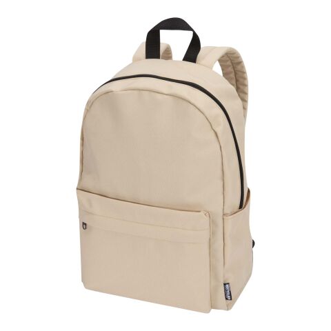 Sac à dos pour ordinateur portable Byron de 16&nbsp;L et 14" en matériaux recyclés certifiés GRS Standard | Oatmeal | sans marquage | non disponible | non disponible | non disponible