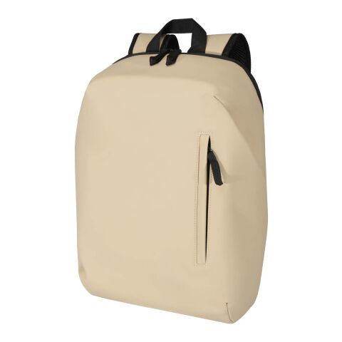 Sac à dos antivol Resi Plus de 18&nbsp;L et 15" en matériaux recyclés certifiés GRS Standard | Oatmeal | sans marquage | non disponible | non disponible