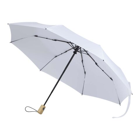 Parapluie pliable Renee de 58 cm à ouverture et fermeture automatiques blanc