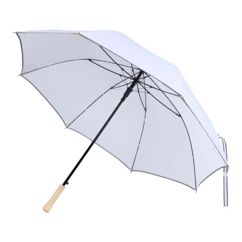 Parapluie Norman 76 cm en RPET résistant au vent blanc