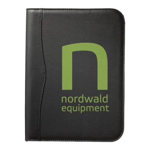 Conférencier A4 zippé Ebony Standard | noir | sans marquage | non disponible | non disponible