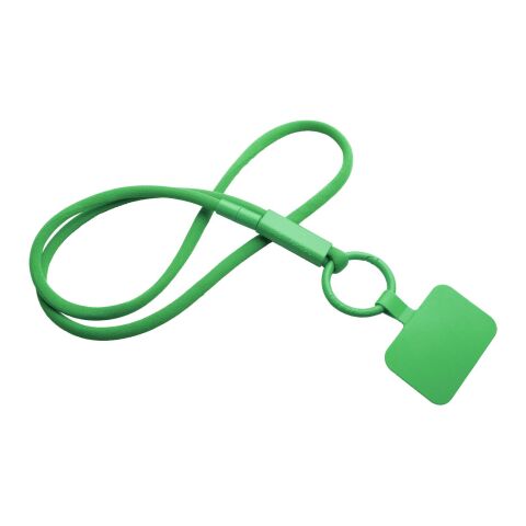Tour de cou porte-téléphone Tubyard avec tube en plastique recyclé Vert | sans marquage | non disponible | non disponible