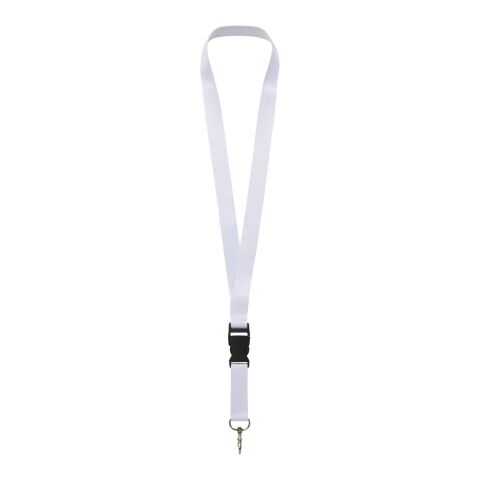 Lanyard Bucks en PET recyclé sublimation Noir-Blanc | 10mm | sans marquage | non disponible | non disponible