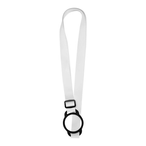 Lanyard Lior en sublimation avec bracelet en silicone blanc