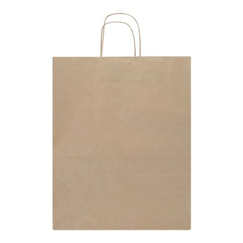 Sac en papier Kraft 80 à 90&nbsp;g/m2 avec poignées torsadées 32 x 17 x 39&nbsp;cm Marron kraft | sans marquage | non disponible | non disponible