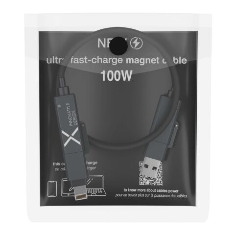 Câble de charge magnétique en silicone 100 W SCX.design C59 noir | sans marquage | non disponible | non disponible