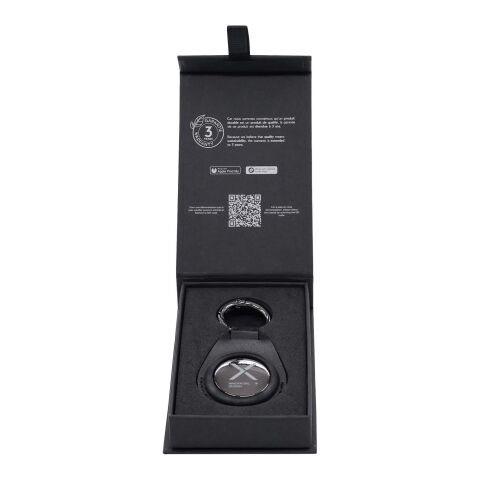 SCX.design A12 Runder Smart Tag mit Schlüsselanhänger Noir