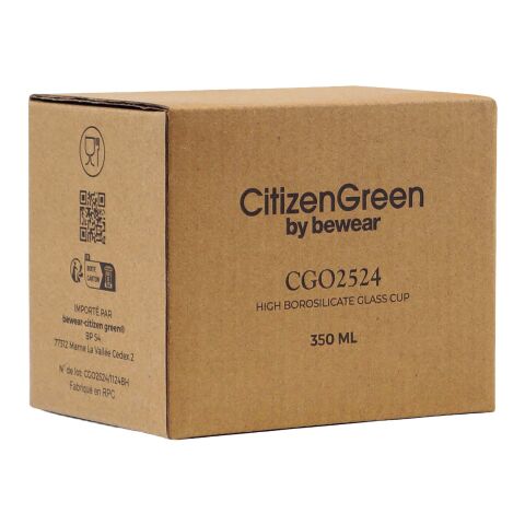 Citizen Green Purdrink Becher aus Borosilikatglas blanc