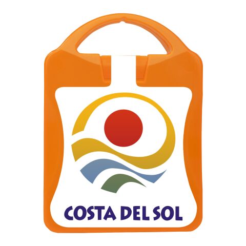 MyKit Premiers Secours Orange | Autocollant Numérique 1 couleur | Recto | 90 mm x 127 mm