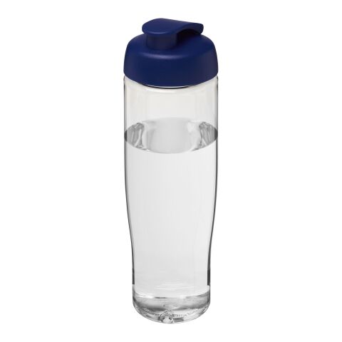 Bouteille de sport avec couvercle à clapet H2O Tempo® - 700 ml Blanc-Bleu | sans marquage | non disponible | non disponible