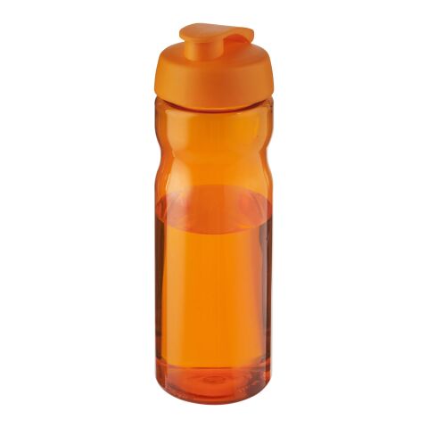 Bouteille H2O Base® de sport avec couvercle à clapet - 650 ml Orange-Orange | sans marquage | non disponible | non disponible