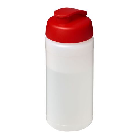 Bouteille Baseline® Plus de sport avec couvercle à clapet - 500 ml Blanc-Rouge | sans marquage | non disponible | non disponible
