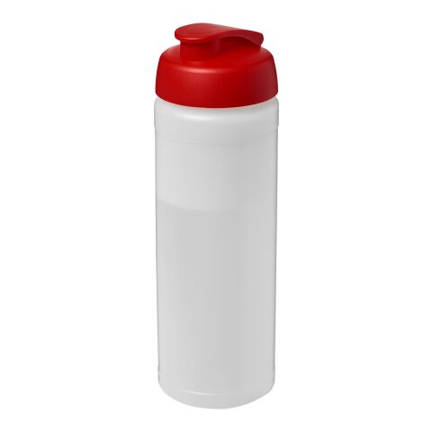 Bouteille Baseline® Plus de sport avec couvercle à clapet - 750 ml Blanc-Rouge | sans marquage | non disponible | non disponible