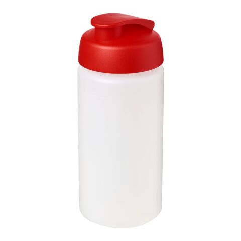 Bouteille Baseline® Plus GRIP de sport avec couvercle à clapet - 500 ml  Blanc-Rouge | sans marquage | non disponible | non disponible