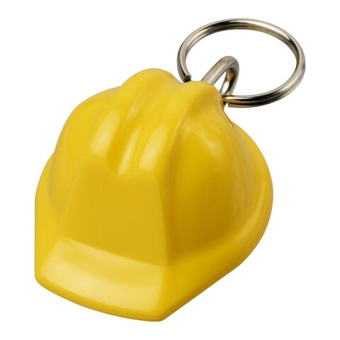 Porte-clés Kolt recyclé en forme de casque de chantier Jaune | sans marquage | non disponible | non disponible