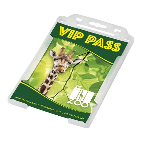 Porte-cartes Pierre en plastique recyclé Blanc givré | sans marquage | non disponible | non disponible