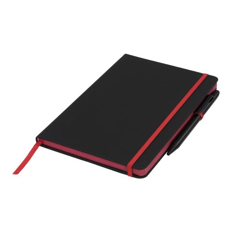 Carnet de notes à bord Noir Standard | Noir-Rouge | sans marquage | non disponible | non disponible