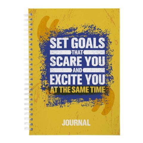 Journal à couverture rigide Desk-Mate® A5 blanc | sans marquage | non disponible | non disponible