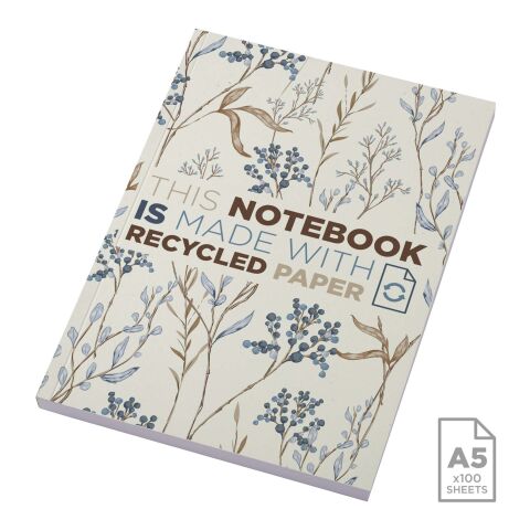Cahier Novella Austen A5 recyclé à couverture souple de 100 feuilles Ivoire | sans marquage | non disponible | non disponible