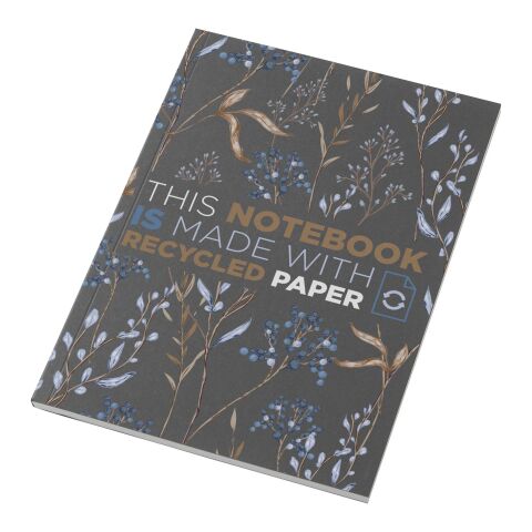 Cahier Novella Austen recyclé A5 à couverture souple de 50&nbsp;feuilles Charbon