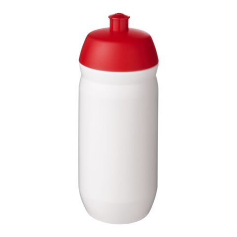 Bouteille HydroFlex™ de sport en plastique - 500&nbsp;ml Rouge-Blanc transparent | sans marquage | non disponible | non disponible