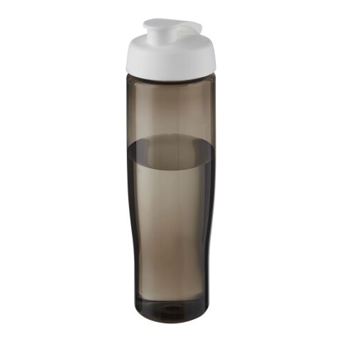 Bouteille de sport H2O Active® Eco Tempo de 700 ml avec couvercle à bec verseur Blanc-Charbon | sans marquage | non disponible | non disponible