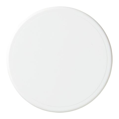 Sous-verre rond Renzo en plastique blanc | sans marquage | non disponible | non disponible