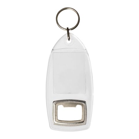 Porte-clefs décapsuleur Jibe Blanc | sans marquage | non disponible | non disponible