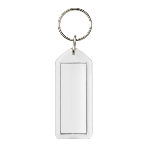 Porte-clefs plastique Stein réouvrable blanc | sans marquage | non disponible | non disponible