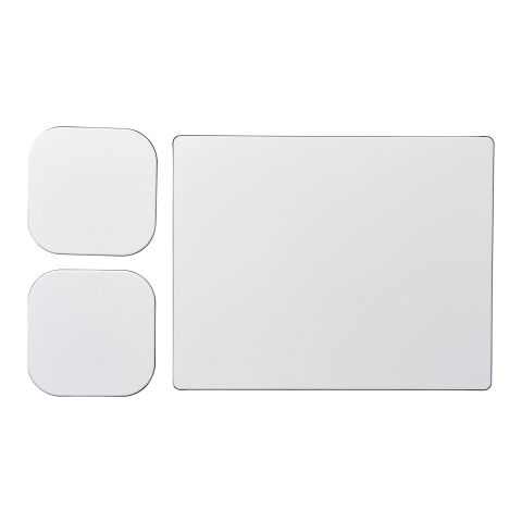 Ensemble de tapis de souris et de dessous de verre Brite-Mat® 3 noir | sans marquage | non disponible | non disponible