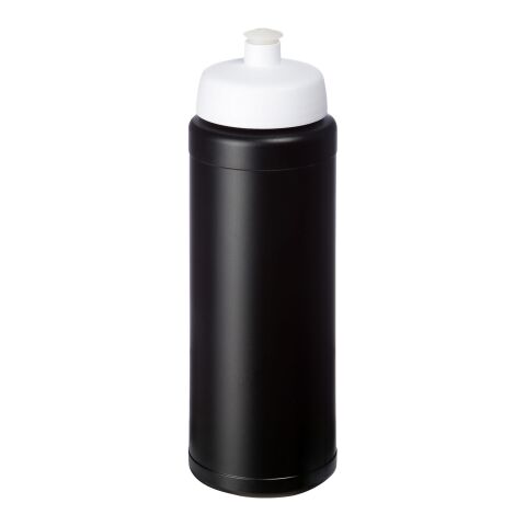 Bouteille Baseline® Plus avec couvercle sport et bandeau antidérapant - 750 ml Noir-Blanc | sans marquage | non disponible | non disponible