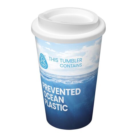 Gobelet avec isolation Brite-Americano® POP de 350&nbsp;ml blanc | sans marquage | non disponible | non disponible