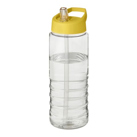 Bouteille H2O Treble avec paille - 750 ml Blanc-Jaune | sans marquage | non disponible | non disponible