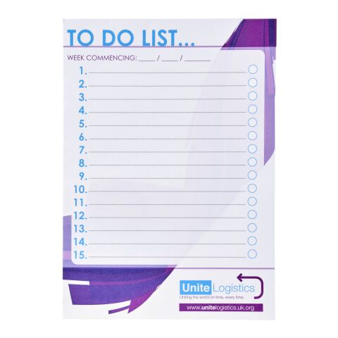 Bloc-notes Desk-Mate® A5 blanc | 25 pages | sans marquage | non disponible | non disponible