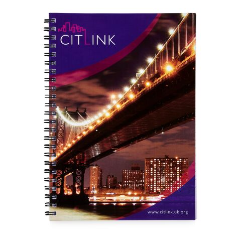 Carnet à spirale A5 - pages lignées blanc-noir | 50 pages | sans marquage | non disponible | non disponible