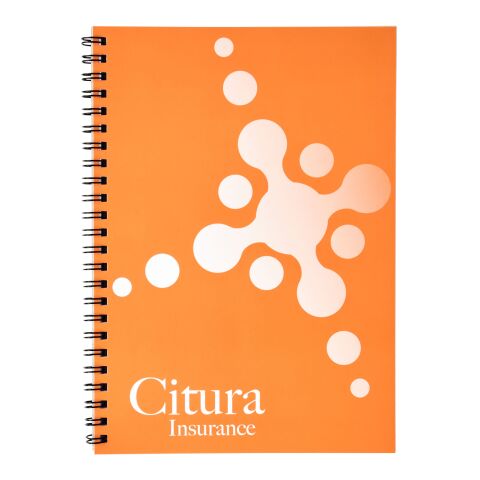 Carnet de note à spirales A4 - pages blanches blanc-noir | sans marquage | non disponible | non disponible