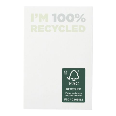 Notes autocollantes recyclées 50 x 75 mm Sticky-Mate® Blanc | 25 Seiten | sans marquage | non disponible | non disponible