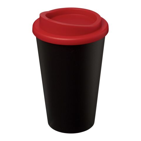 Gobelet Americano® de 350&nbsp;ml isotherme Rouge-Noir | sans marquage | non disponible | non disponible