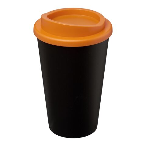 Gobelet Americano® de 350&nbsp;ml isotherme Orange-Noir | sans marquage | non disponible | non disponible