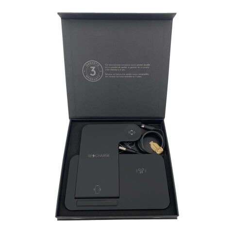 SCX.design W28 kabellose 3-in-1 Ladestation kabellos mit Telefonständer und Leuchtlogo Standard | noir | sans marquage | non disponible | non disponible